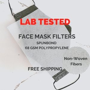 Face Mask Filters Polypropylene LAB TESTED